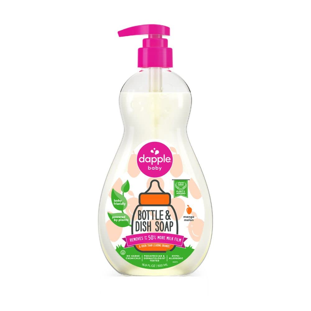 Dapple Baby Bottle Soap, Hypoallergenic Dish Soap for Baby Bottles