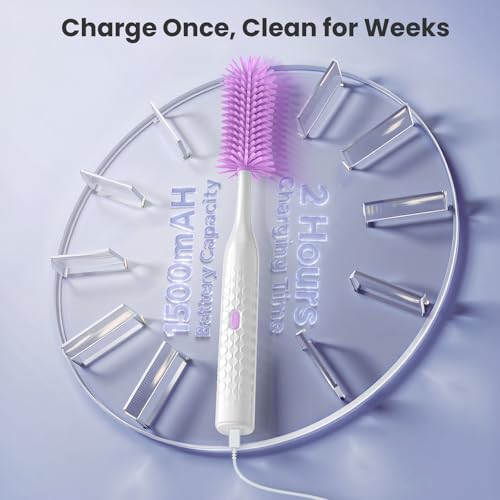Electric Baby Bottle Brush Cleaning Set with Case