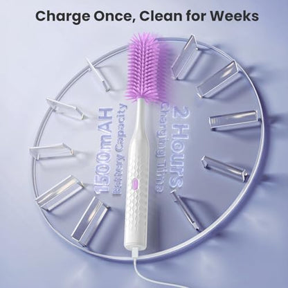Electric Baby Bottle Brush Cleaning Set with Case
