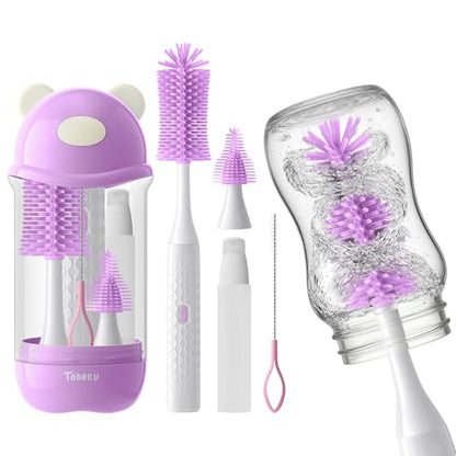 Electric Baby Bottle Brush Cleaning Set with Case