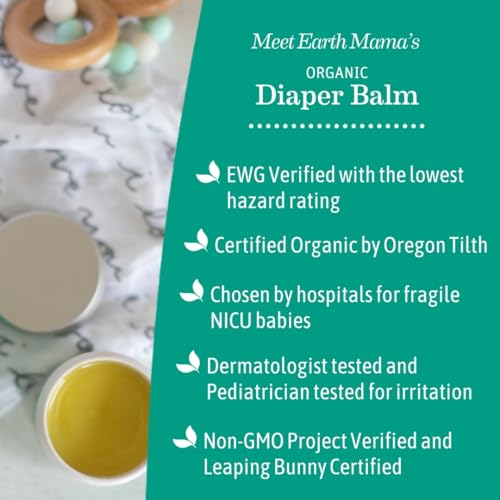 Organic Baby Diaper Balm for Sensitive Skin Gentle Care