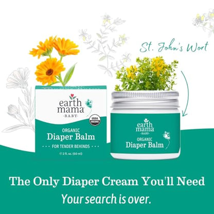 Organic Baby Diaper Balm for Sensitive Skin Gentle Care