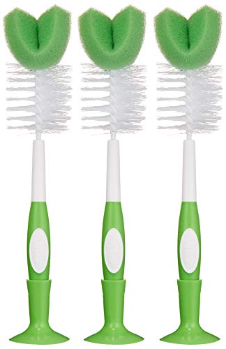 Baby Bottle Brush Set 3 Pack for Daily Cleaning Care