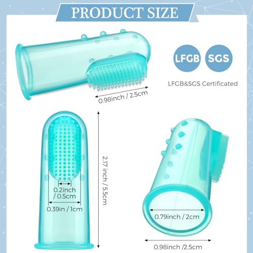 Baby Silicone Finger Toothbrush Training Set 8-Pack