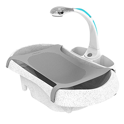 Baby Bathtub with Rain Shower Spray Newborn to Toddler