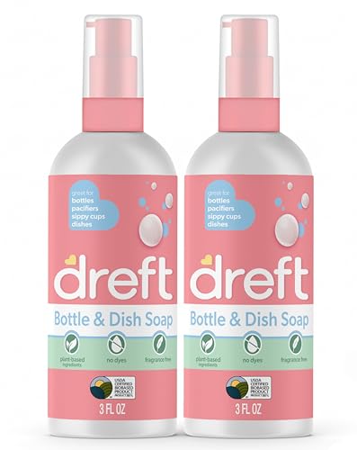 Baby Bottle & Dish Soap Fragrance-Free 3oz 2-Pack