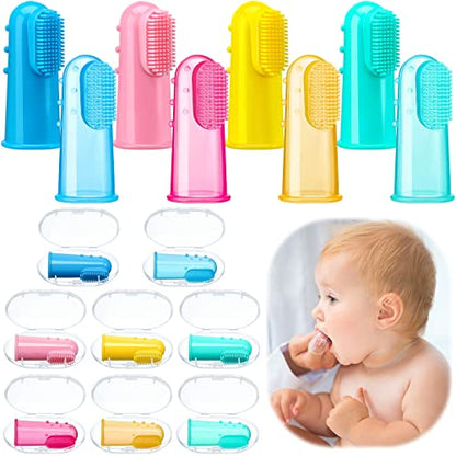 Baby Silicone Finger Toothbrush Training Set 8-Pack