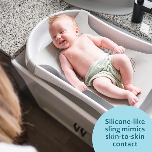 Baby Bathtub with Rain Shower Spray Newborn to Toddler