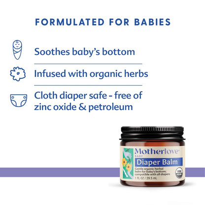 Motherlove Diaper Balm Organic Diaper Rash Cream