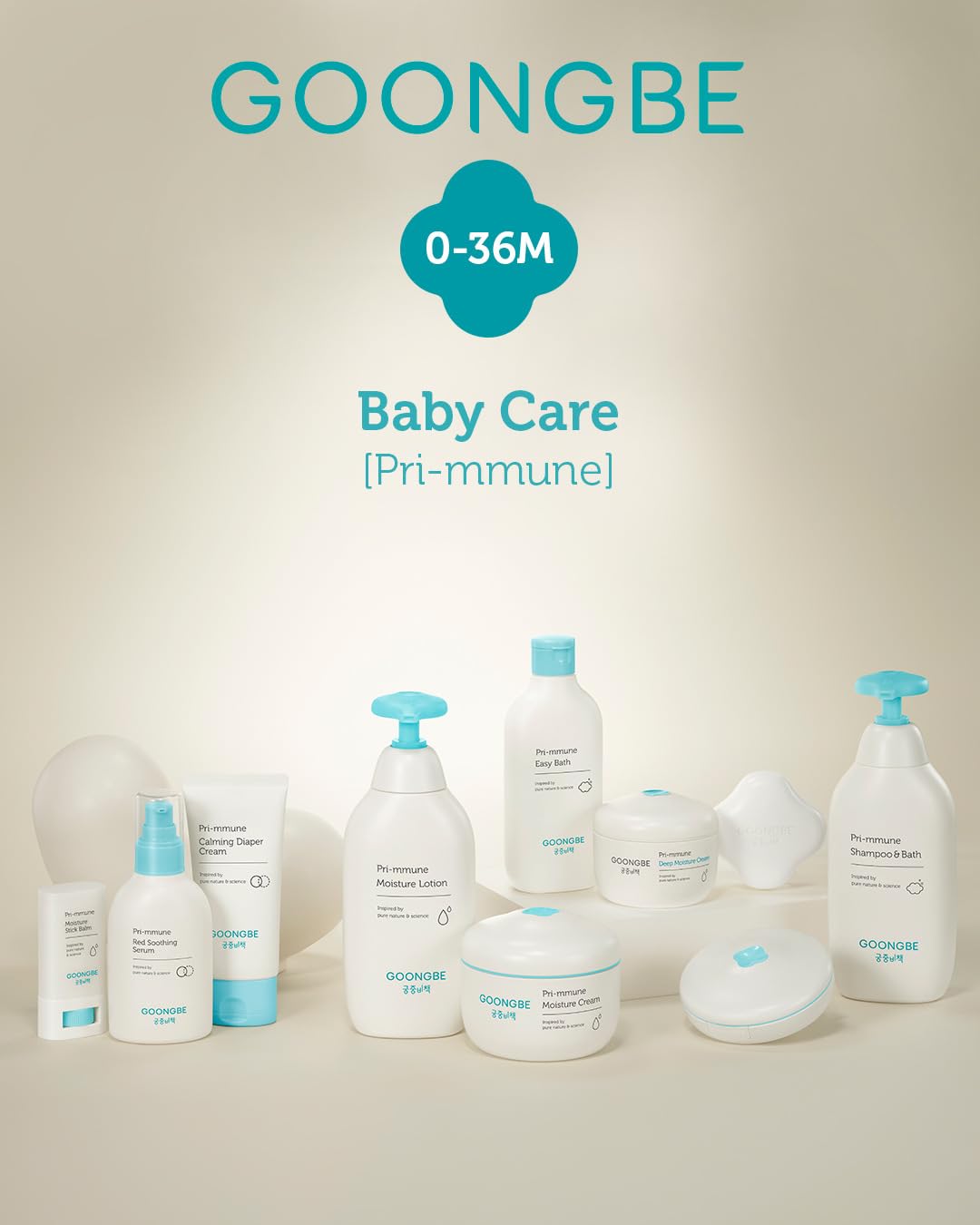 GOONGBE Pri-mmune Moisture Lotion, Cream, Gift Set