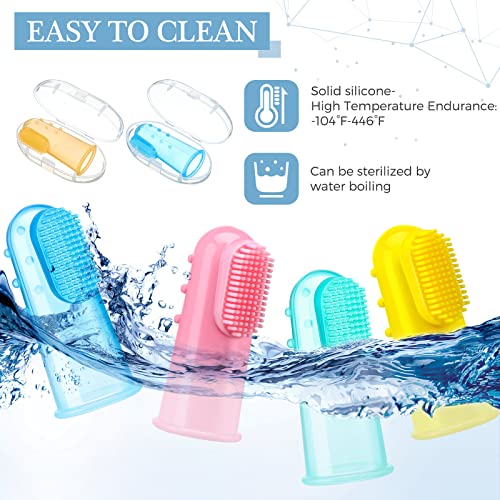 Baby Silicone Finger Toothbrush Training Set 8-Pack