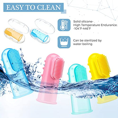 Baby Silicone Finger Toothbrush Training Set 8-Pack