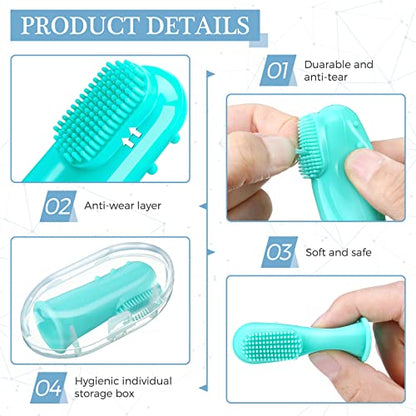 Baby Silicone Finger Toothbrush Training Set 8-Pack