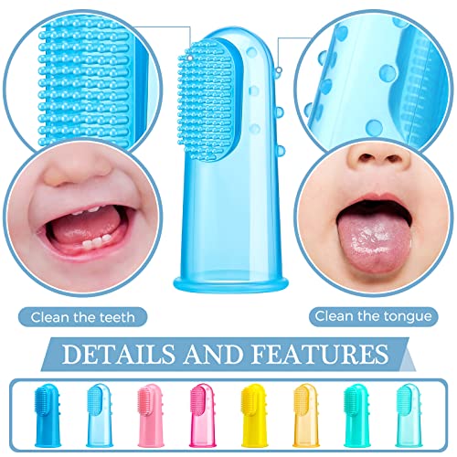 Baby Silicone Finger Toothbrush Training Set 8-Pack