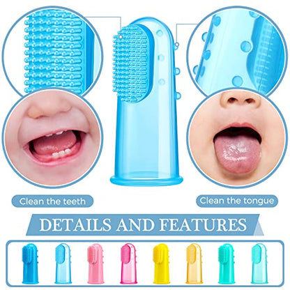 Baby Silicone Finger Toothbrush Training Set 8-Pack