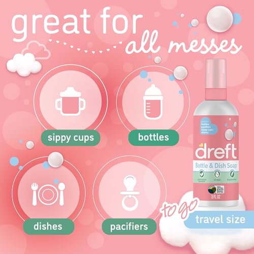 Baby Bottle & Dish Soap Fragrance-Free 3oz 2-Pack