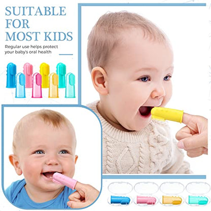 Baby Silicone Finger Toothbrush Training Set 8-Pack