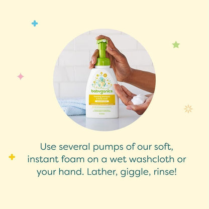 Foaming Baby Wash with Seed Oil Blend Gentle Clean Care