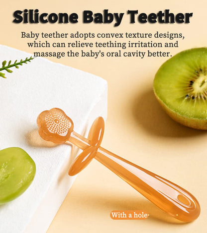 Baby Silicone Toothbrush Training Set with Cup