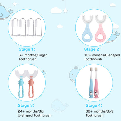 Frerdui Baby Training Toothbrush Set
