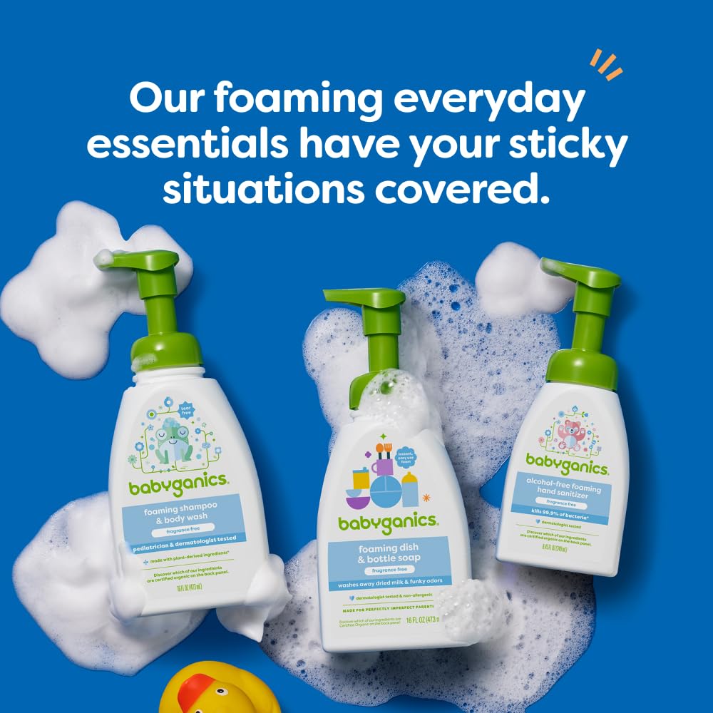 Baby Dish Soap Foaming Fragrance-Free 16oz 3-Pack