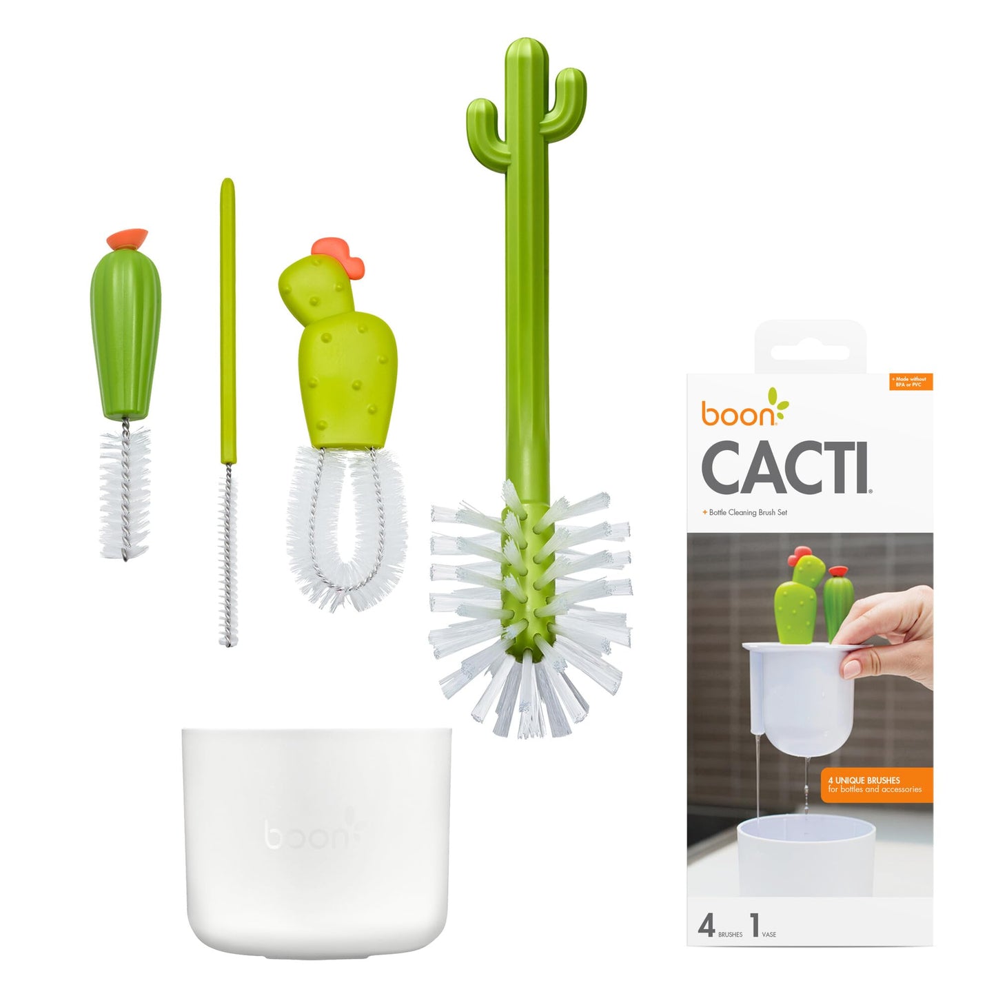 Boon Cacti Bottle Cleaning Brush Set