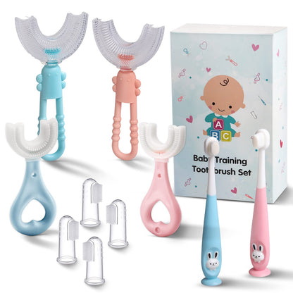 Frerdui Baby Training Toothbrush Set