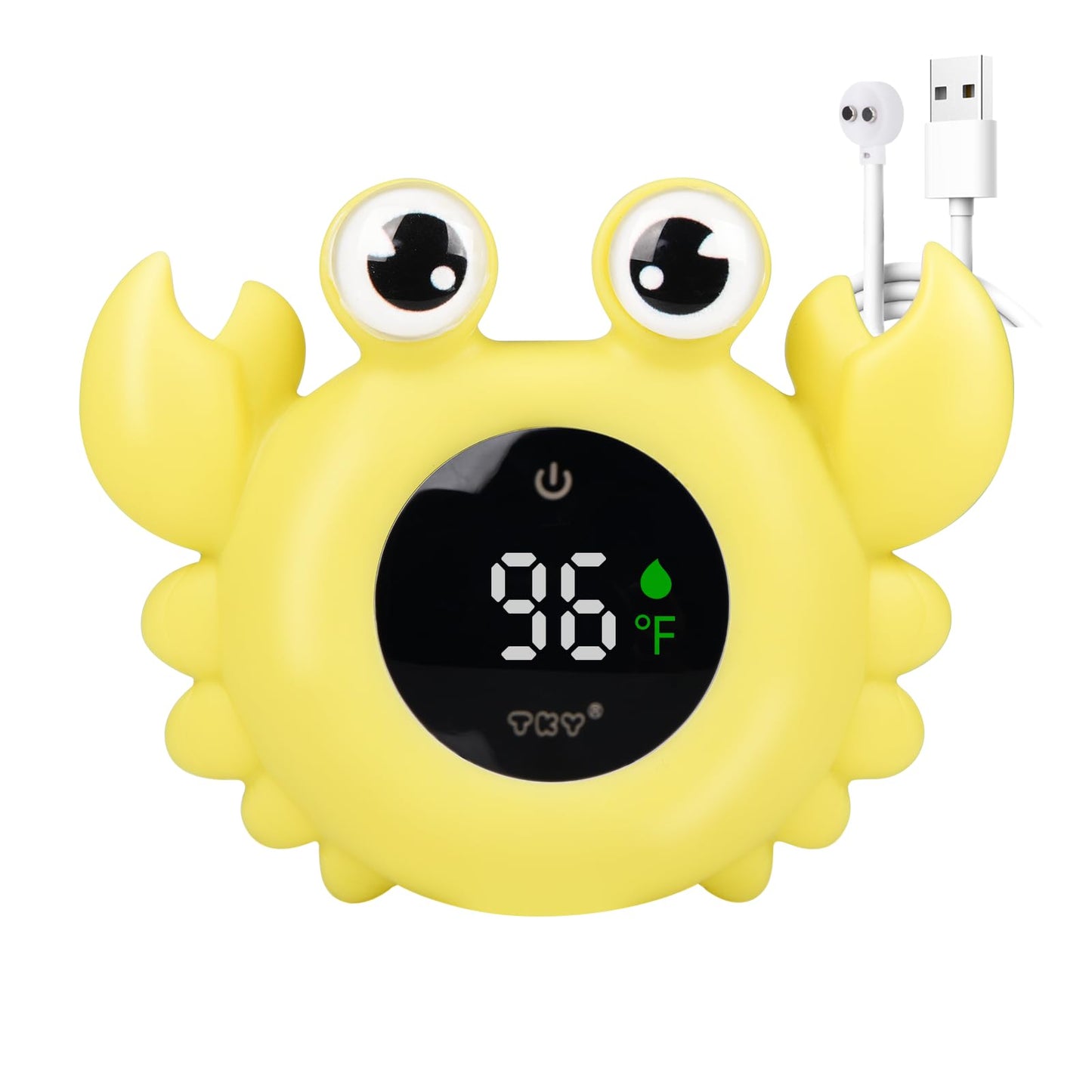 2-in-1 Baby Bath Thermometer Toy with Color Alert Display