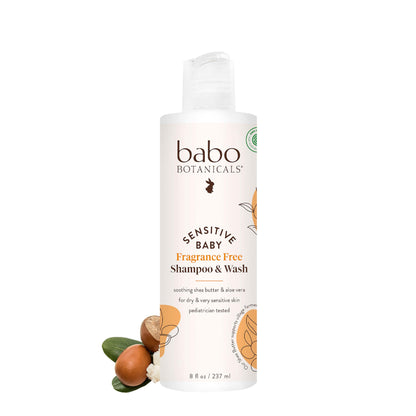 Sensitive Baby Shampoo and Wash with Shea Aloe Gentle Care