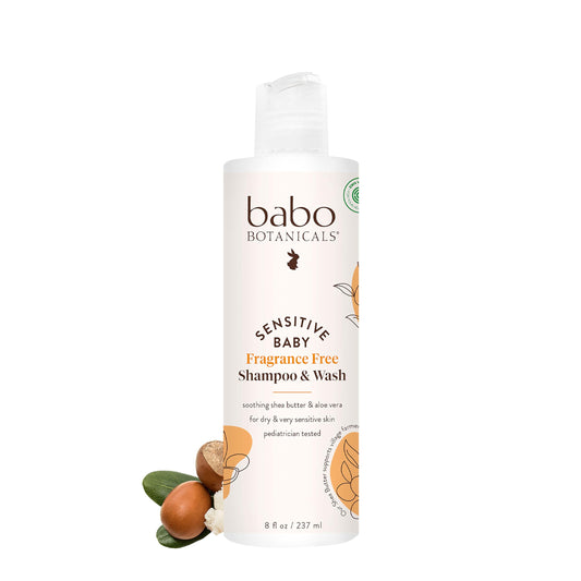 Sensitive Baby Shampoo and Wash with Shea Aloe Gentle Care