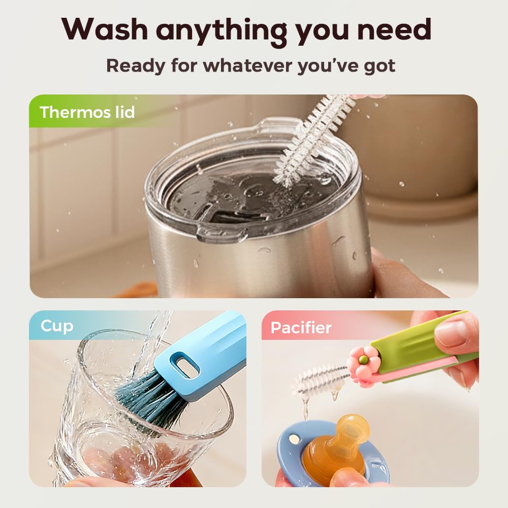 3-in-1 Bottle & Straw Cleaning Brush Set
