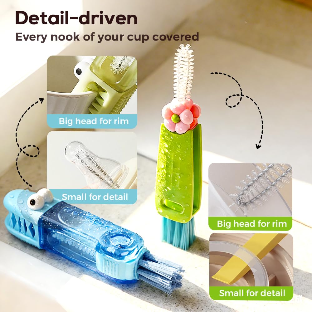 3-in-1 Bottle & Straw Cleaning Brush Set