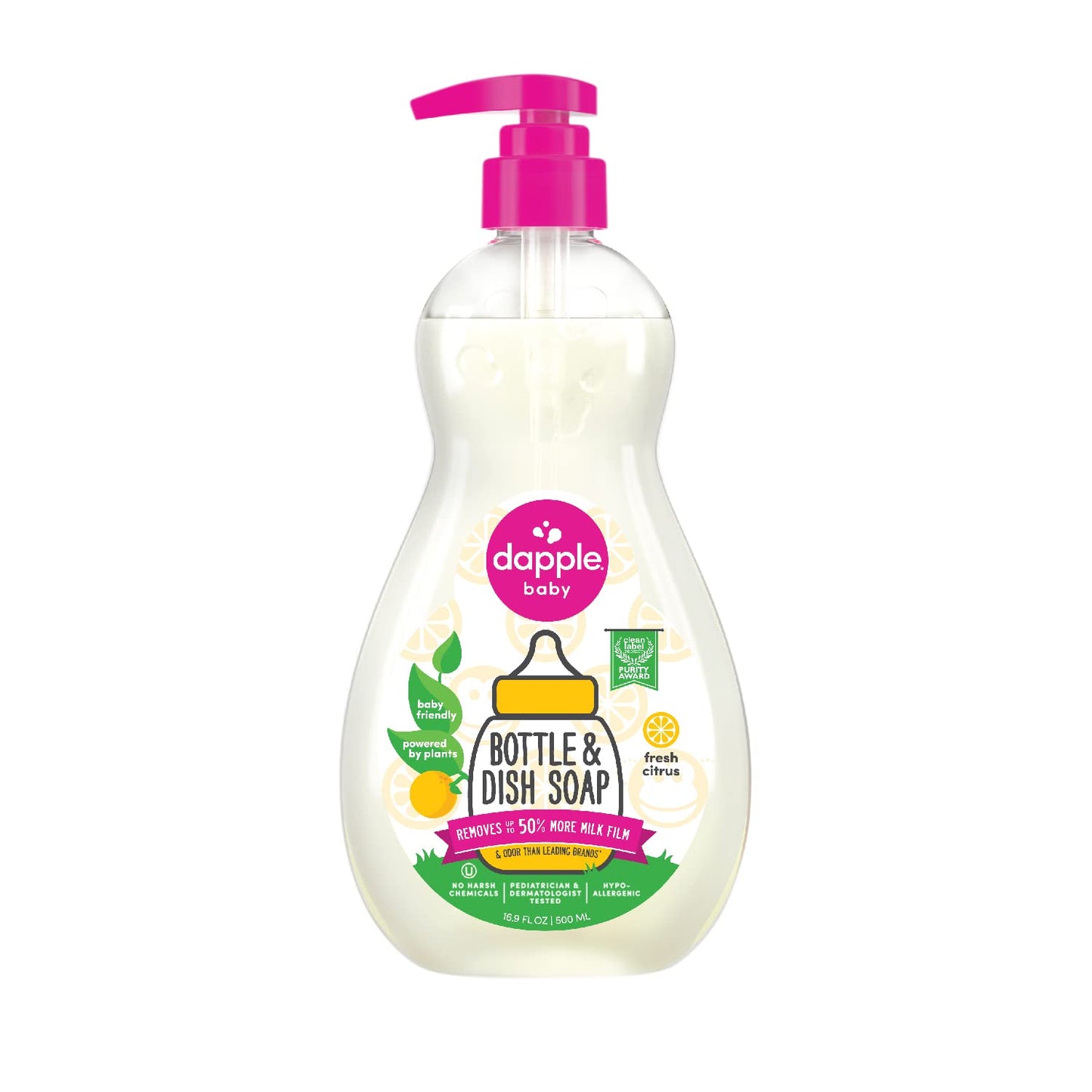 Dapple Baby Bottle Soap, Hypoallergenic Dish Soap for Baby Bottles