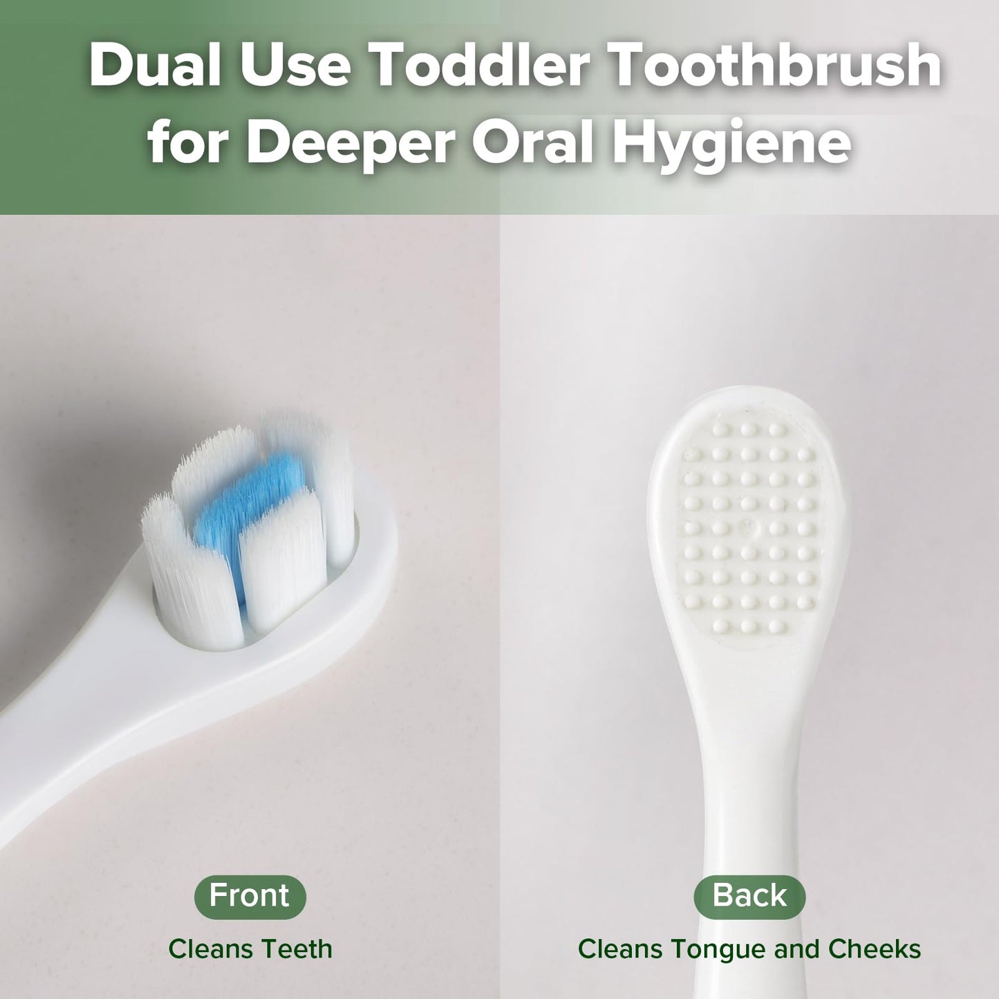 haakaa Dinosaur Toothbrush – Soft Bristles Baby Toothbrush