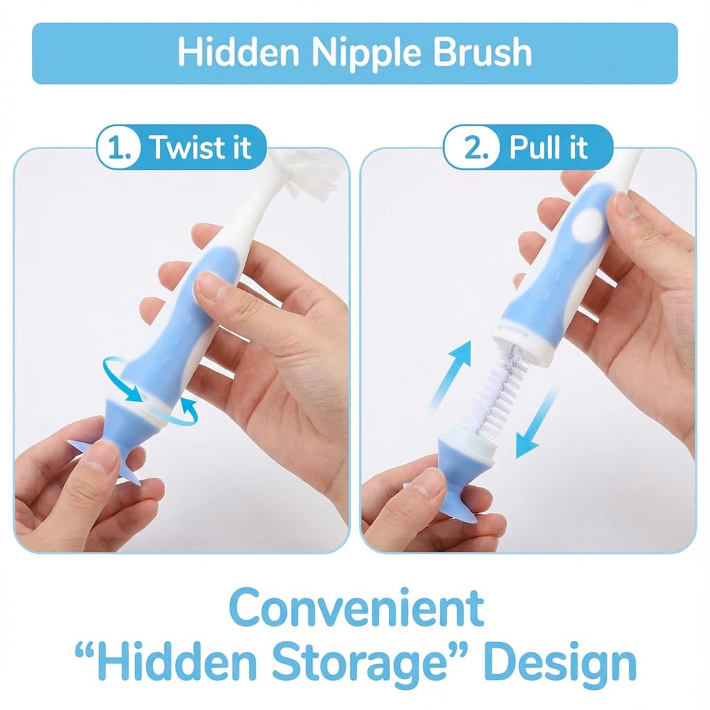Baby Bottle Cleaning Brush Set BPA-Free