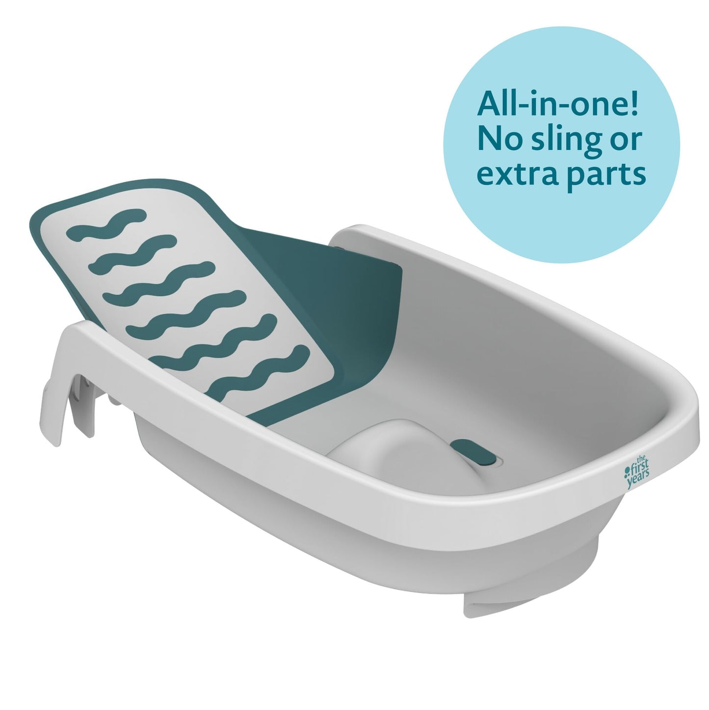 4-in-1 Baby Bathtub with Reclining Seat Adjustable Design