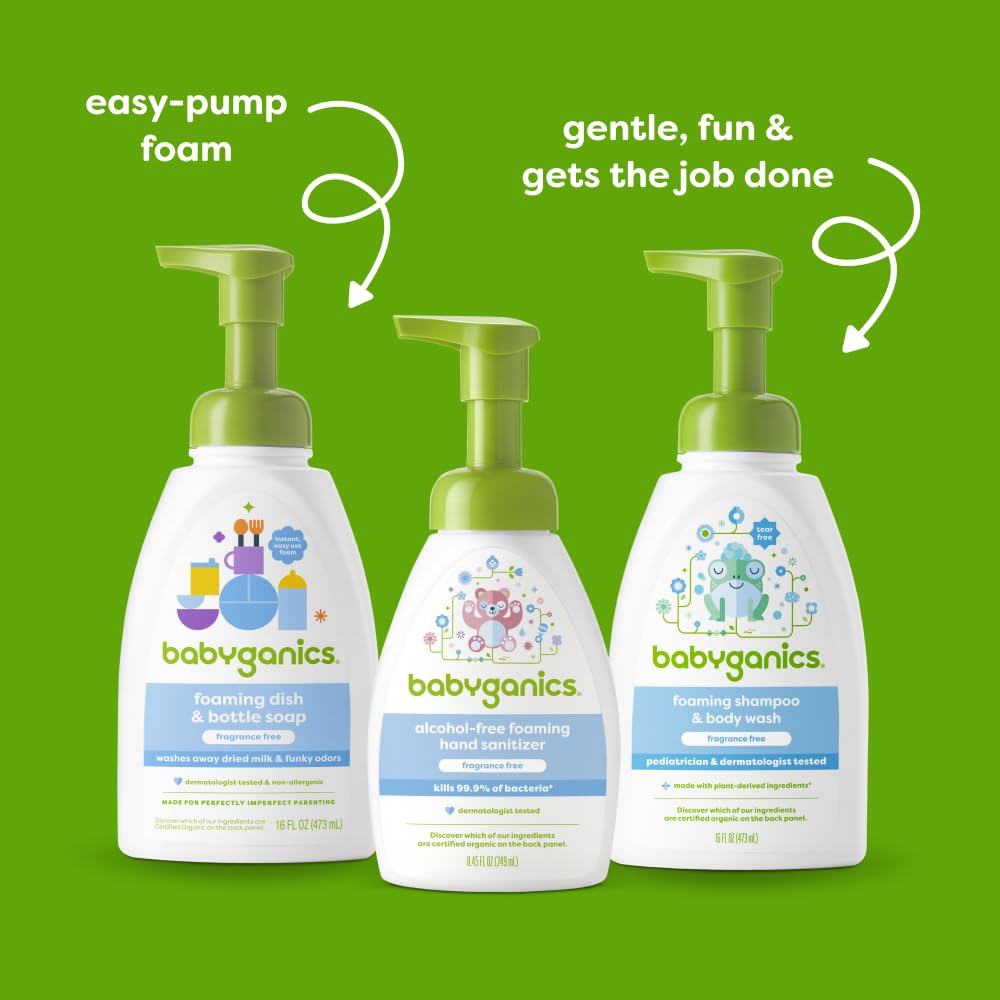Baby Dish Soap Foaming Fragrance-Free 16oz 3-Pack