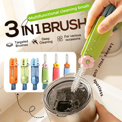 3-in-1 Bottle & Straw Cleaning Brush Set