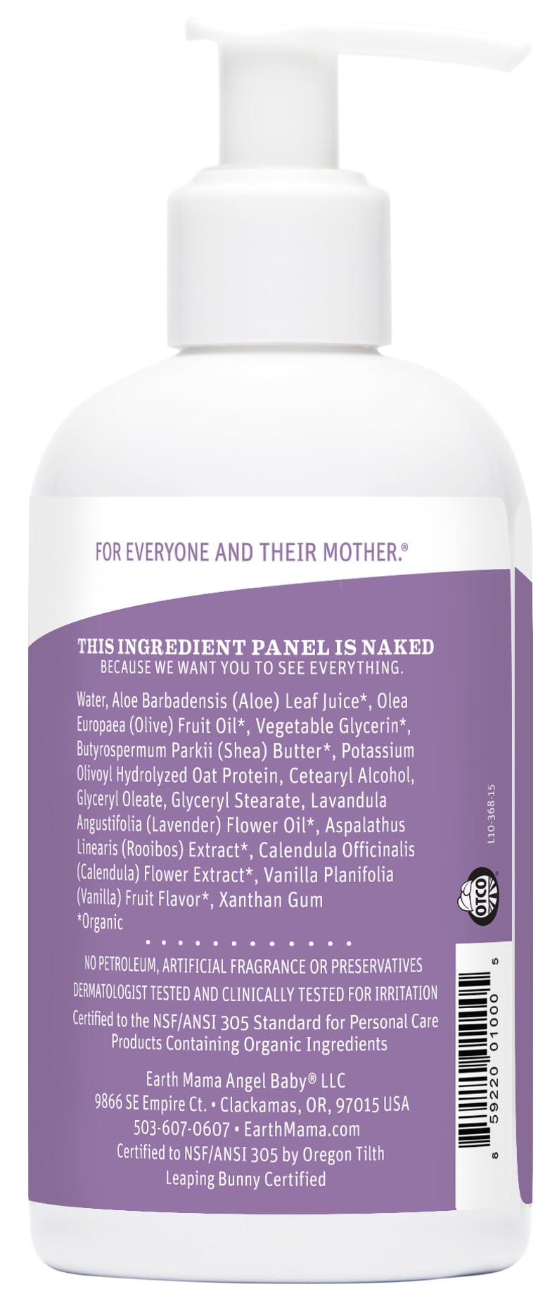 Calming Baby Lotion with Lavender for Sensitive Skin Care
