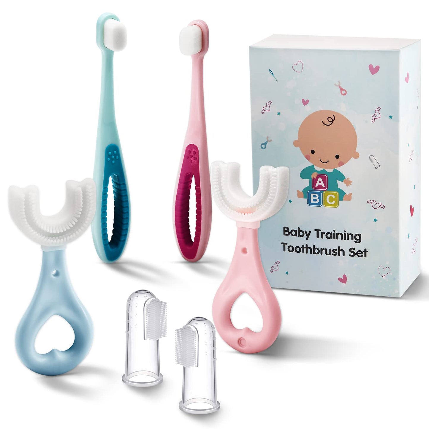 Frerdui Baby Training Toothbrush Set