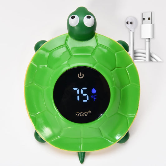 2-in-1 Baby Bath Thermometer Toy with Color Alert Display