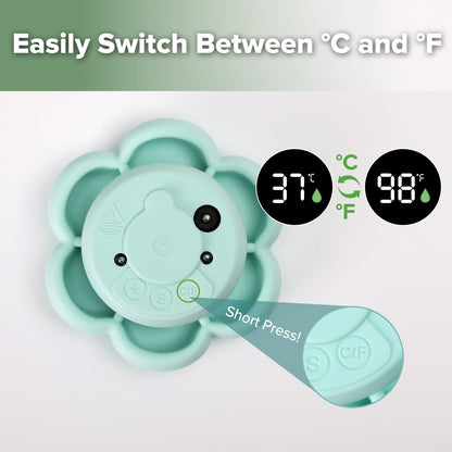 2-in-1 Baby Bath and Room Thermometer with Color Indicator
