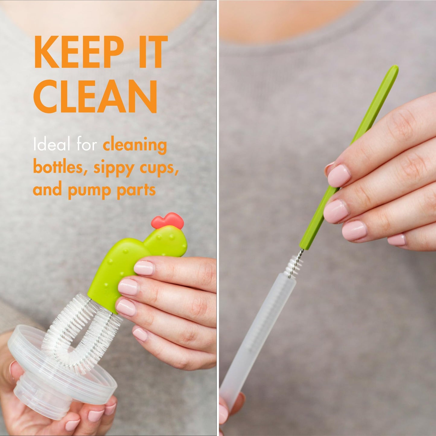 Boon Cacti Bottle Cleaning Brush Set