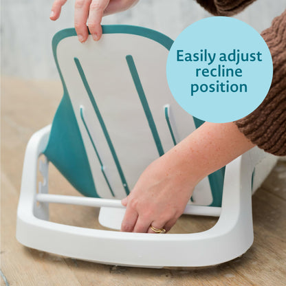 4-in-1 Baby Bathtub with Reclining Seat Adjustable Design