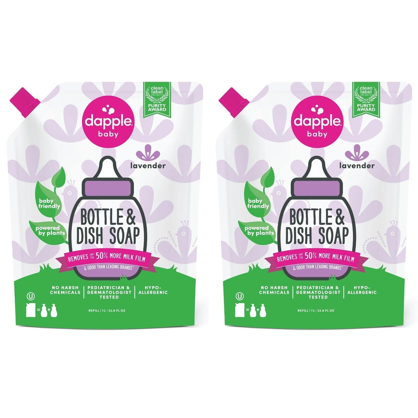 Dapple Baby Bottle Soap, Hypoallergenic Dish Soap for Baby Bottles