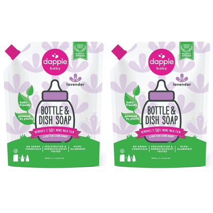 Dapple Baby Bottle Soap, Hypoallergenic Dish Soap for Baby Bottles
