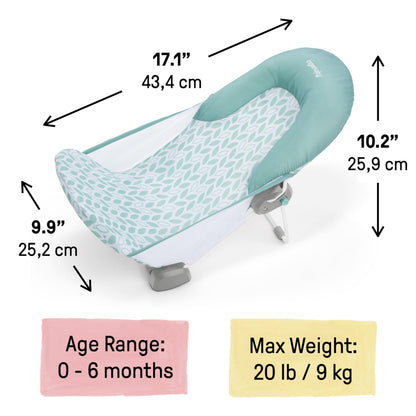 Foldaway Baby Bath Seat with Adjustable Support Sling