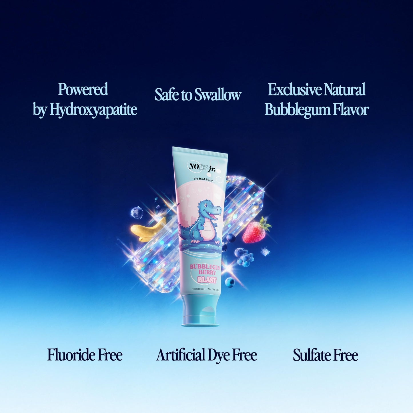 Kids Nano Hydroxyapatite Toothpaste Bubblegum Berry