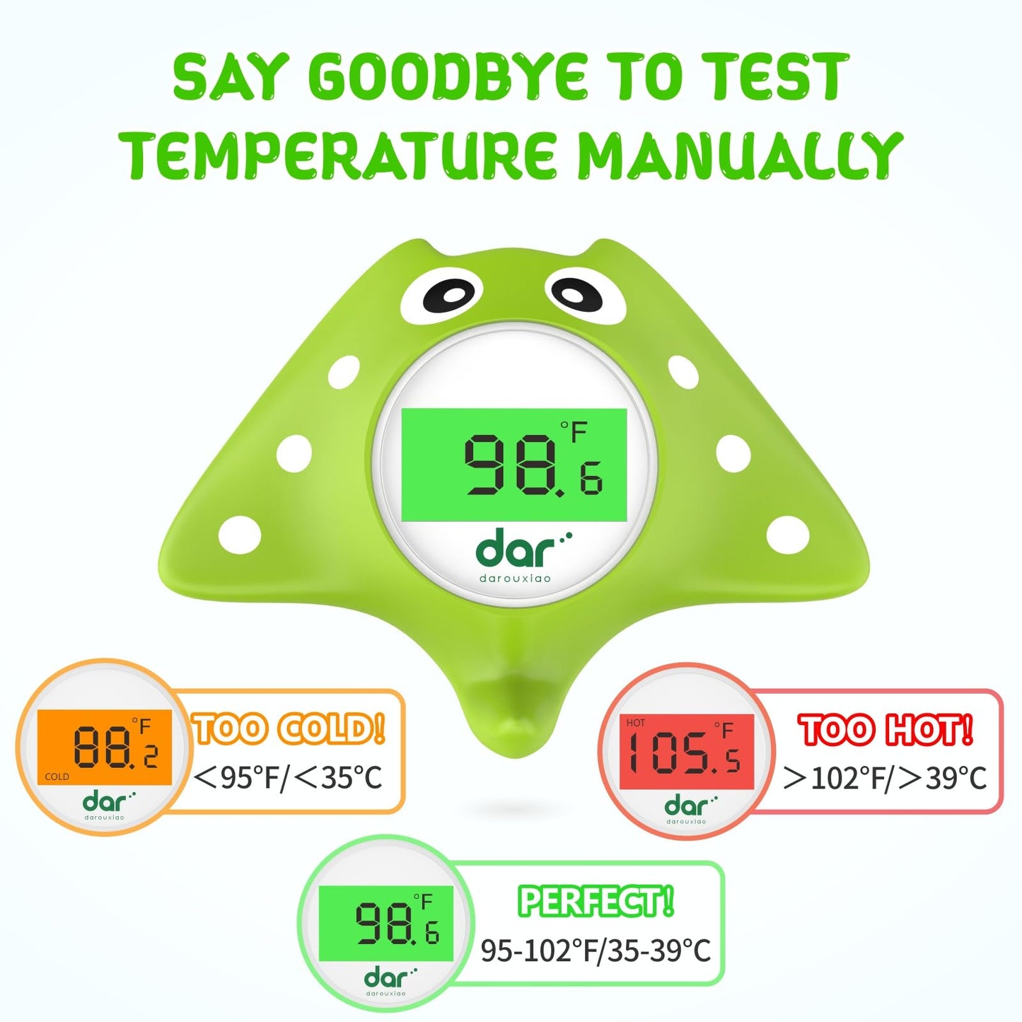 Digital Baby Bath Thermometer with Color Alert Floating Toy