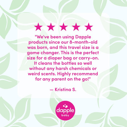 Dapple Baby Bottle Soap, Hypoallergenic Dish Soap for Baby Bottles